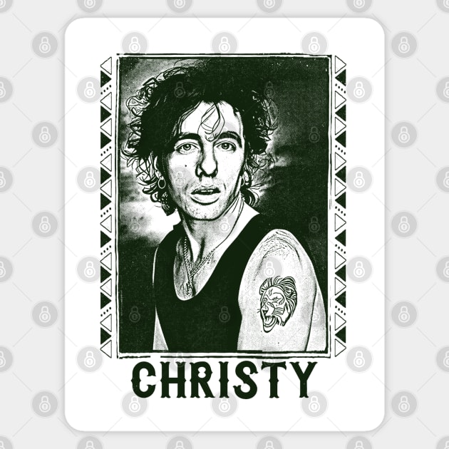 Christy Dignam --- Retro Fan Artwork Sticker by feck!